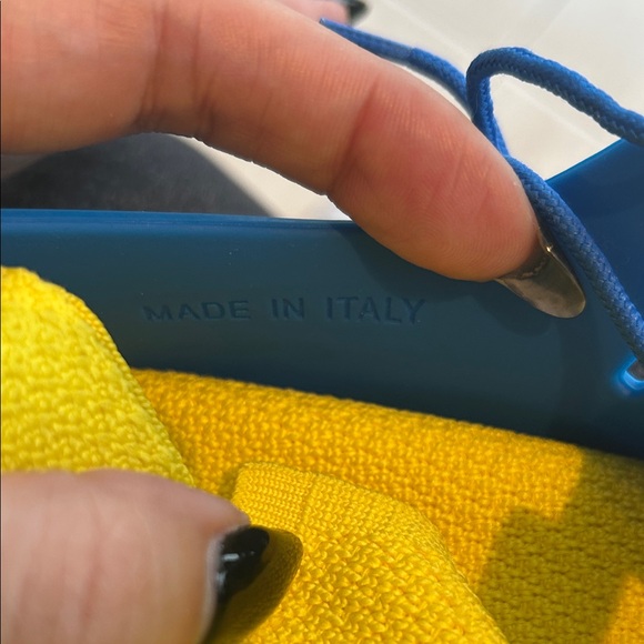 NEW 🆕 Bottega Veneta Climber 10mm Vibrant Blue and Green Rubber Sneakers size 35 - Picture 10 of 11